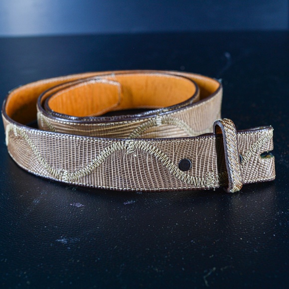 Accessories Lizard Exotic Western Cowboy Belt Poshmark